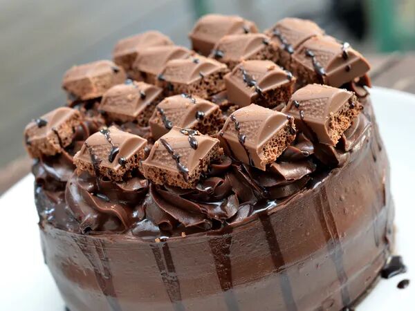 Mousse au chocolat brownie
